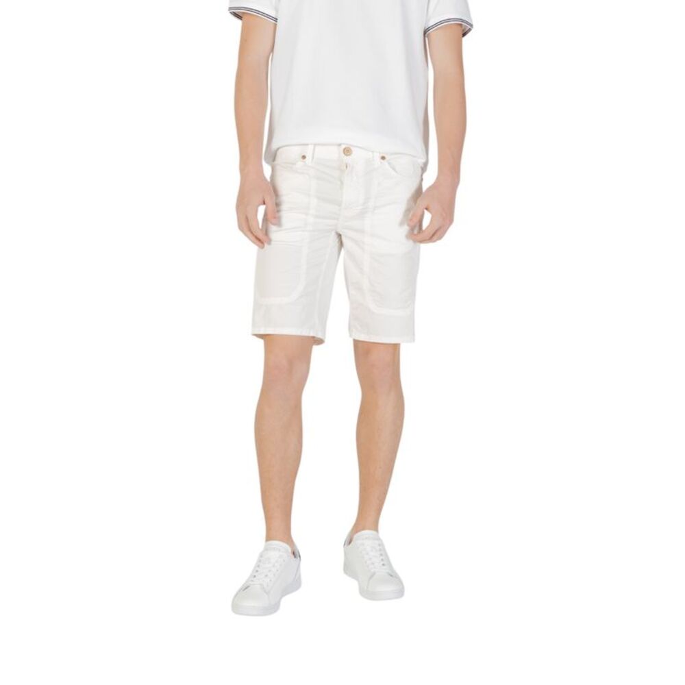 Jeckerson Classic Panel Shorts Men white